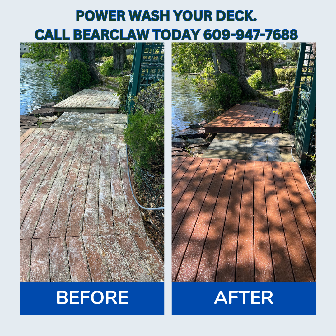 How This Beautiful Waterside Deck in Princeton, NJ Was Transformed by BearClaw Power Washing